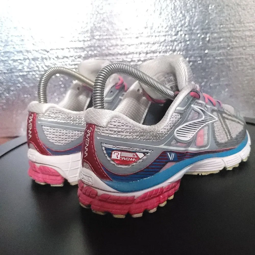 Brooks Women's Brooks Ravenna 6 Raspberry Paradise Gray Running Shoes 7.5 B - Picture 8 of 13